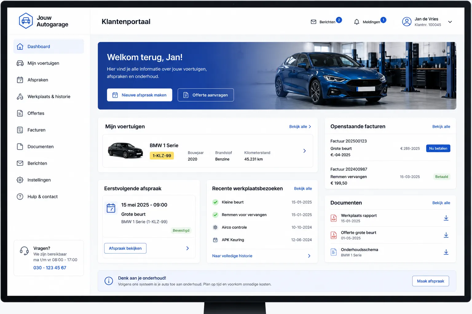 Bekijk het portaal-voorbeeld