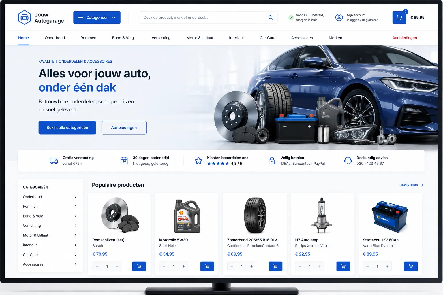 Bekijk het webshop-voorbeeld
